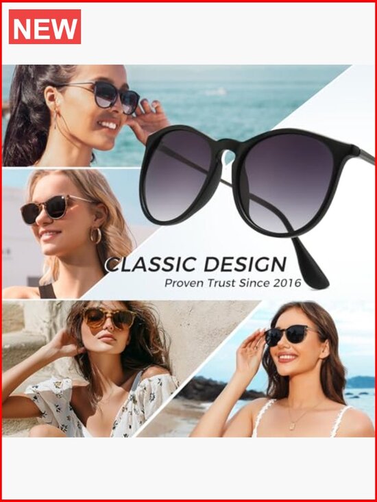 Round Sunglasses with UV400 Protection and Polarized Lens main image 6